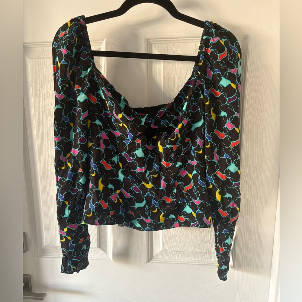 STAUD Josephine Long Sleeve Top Size 2 - Picture 2 of 5